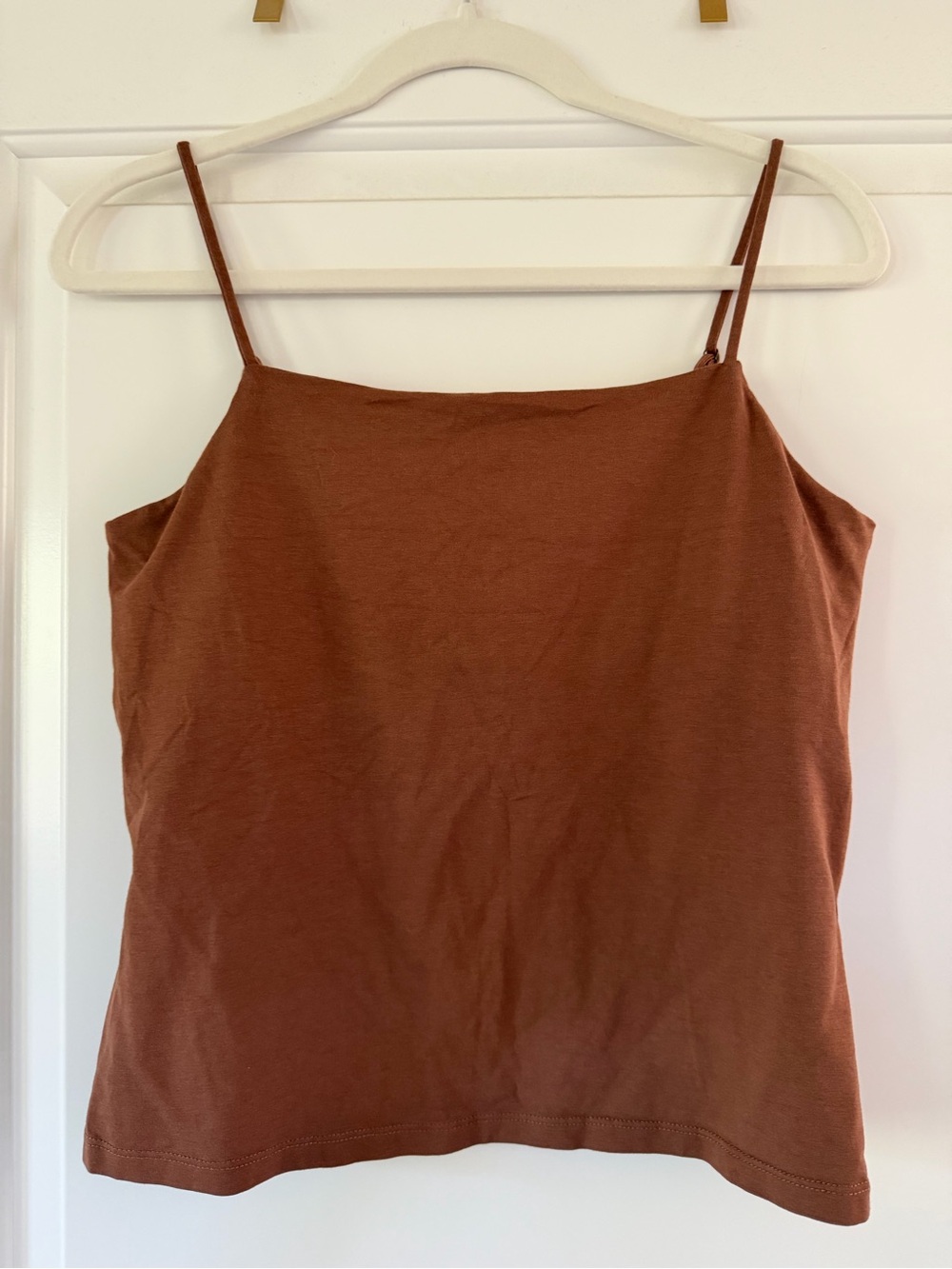 Banana Republic Factory Rust Brown Spaghetti Strap Tank